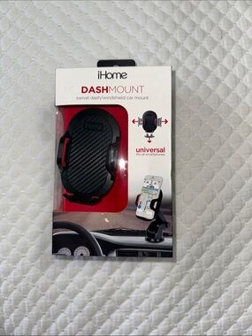 2/$6 iHome Black and Red Dash/Windshield Phone Mount